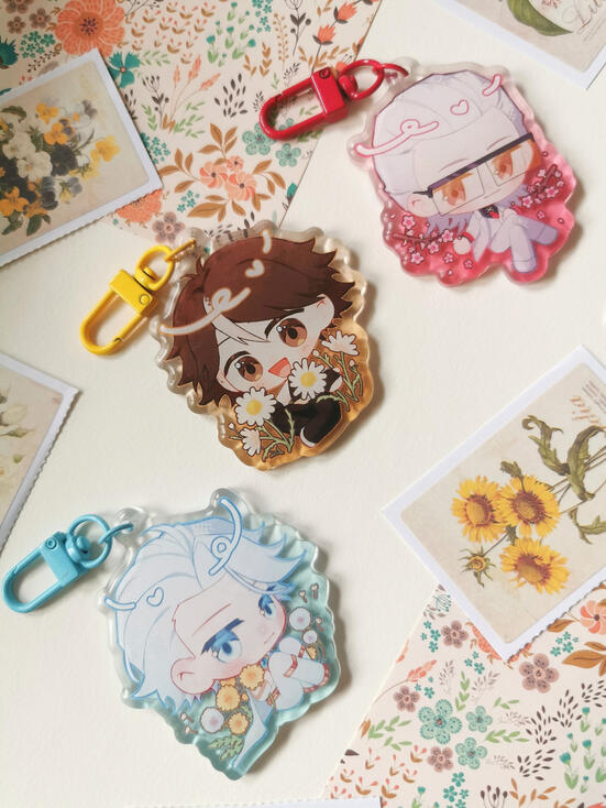 To Be Hero X - Top 3 x Flower Acrylic Charms