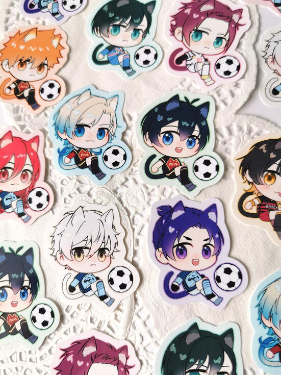 Blue Lock - Cat Stickers