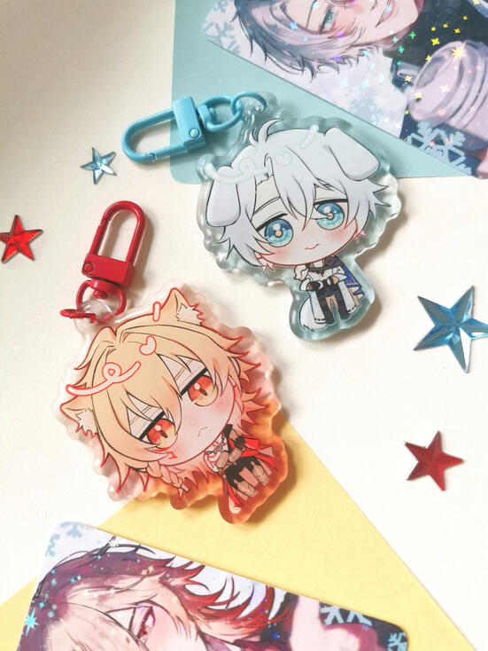 HSR - Phainon Pup &amp; Mydei Kitten Acrylic Charm